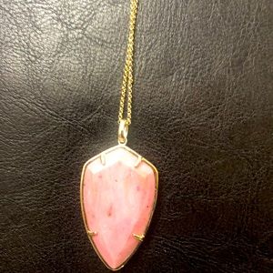 Ava Rose Camden Necklace Gold & Rhodonite